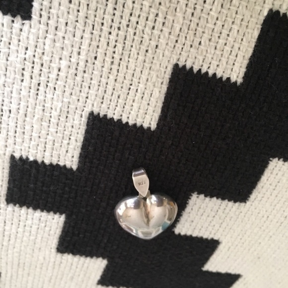 925 Sterling silver vintage heart pendant - Picture 3 of 4